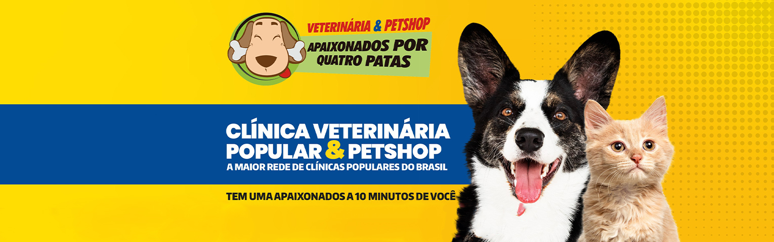 Banner da pagina de vendas Clinica veterinária apaixonados por quatro patas