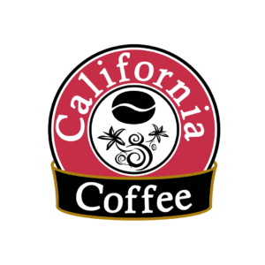 Logotipo da California Coffee, franquia de cafeterias especializada em bebidas quentes e geladas, disponível na Planet Franchise.