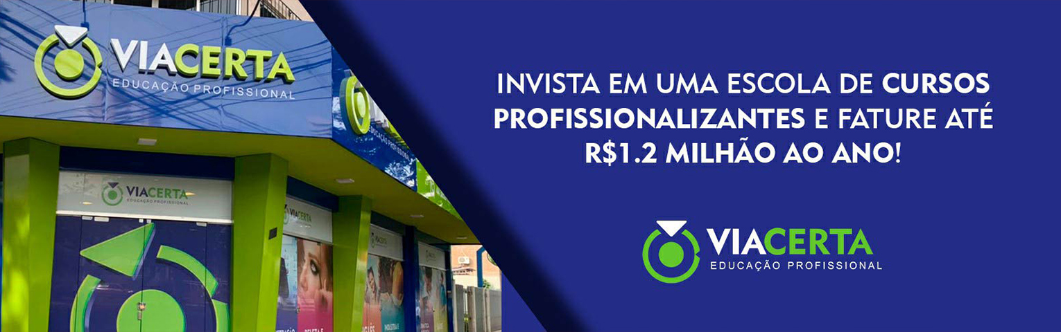 Seja um franqueado Via certa. Planet franchise