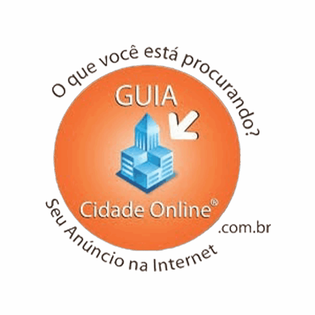 Logo da franquia Guia Cidade Online, plataforma de anúncios e busca local na internet.